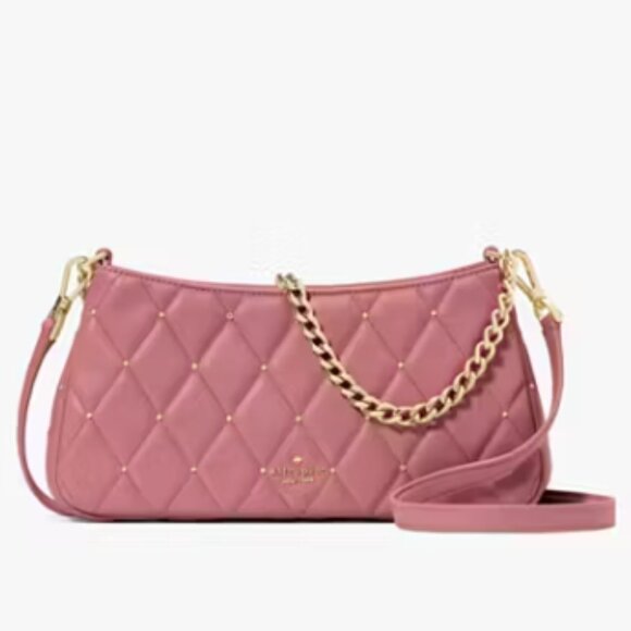Kate Spade Pink Quilted Crossbody Bag - Picture 1 of 5